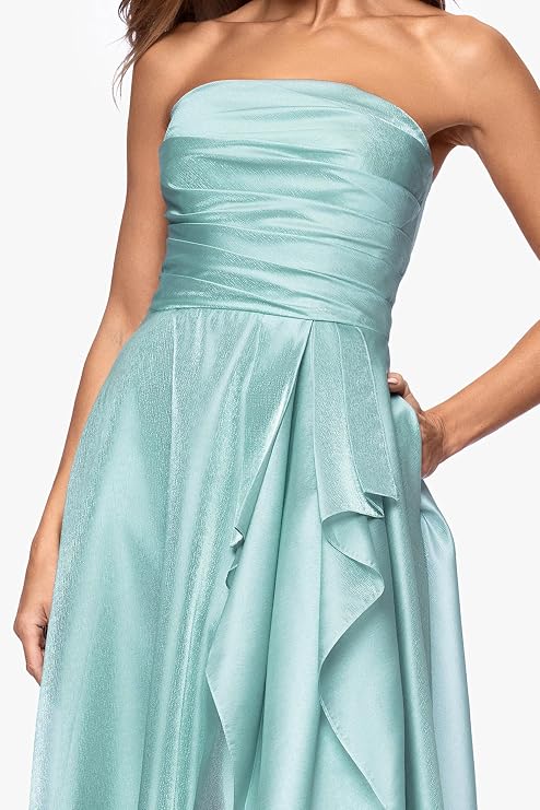 Off-the-Shoulder Ruffle Long Dress Xscape 6854XA