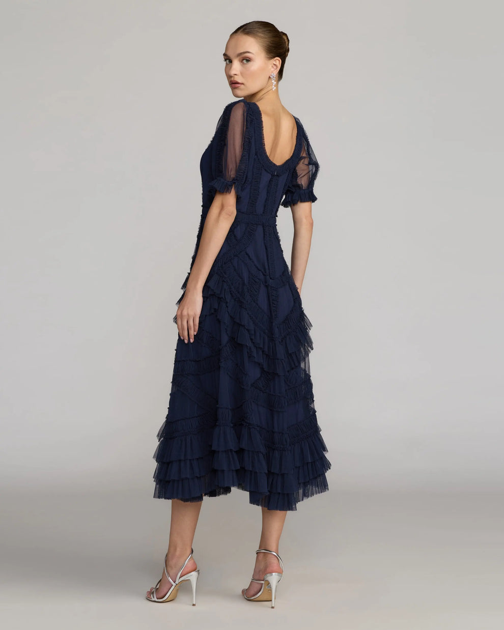 Scoop Midi Tulle Formal A-Line Mac Duggal 998248P