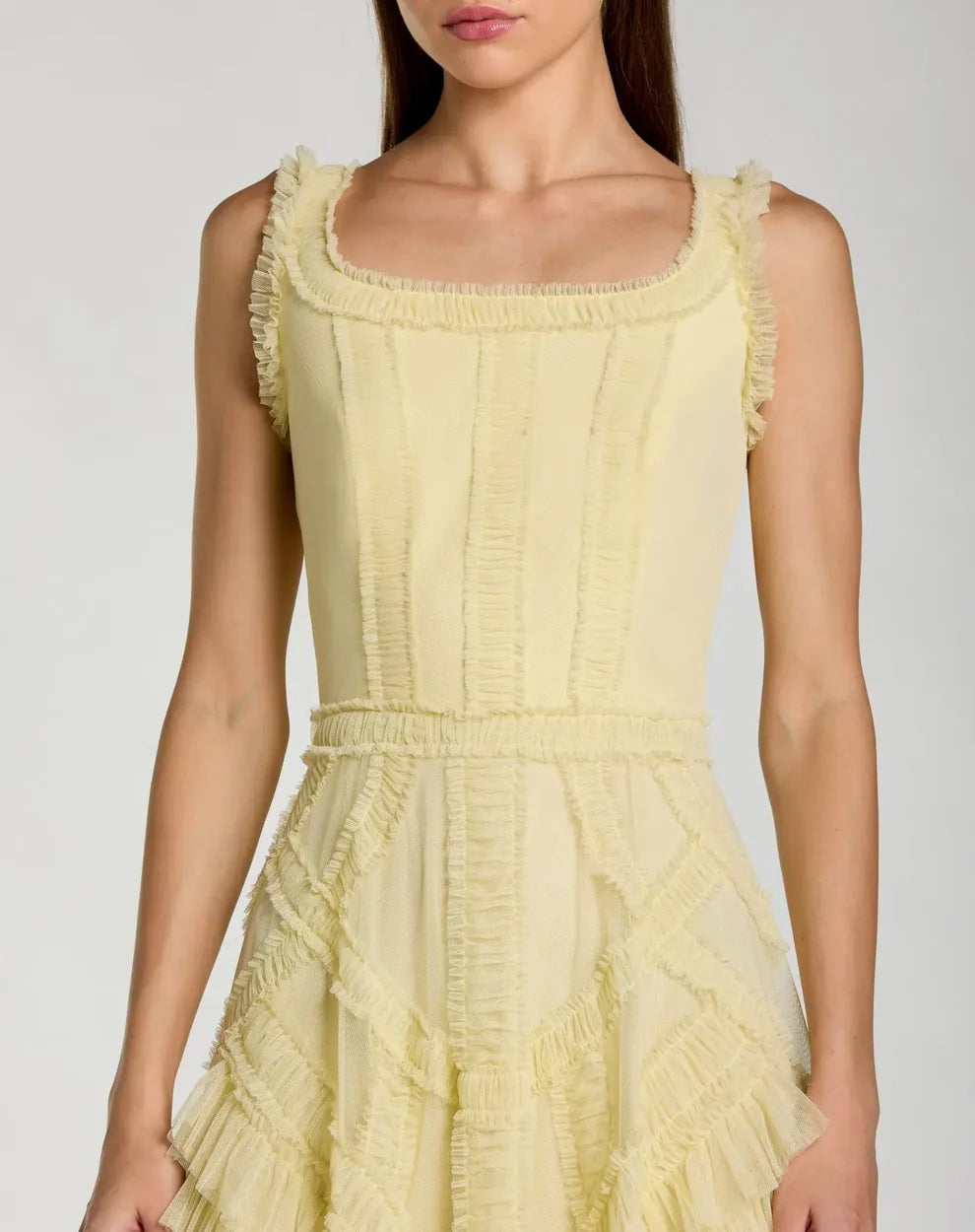 Cocktail Dresses A Line Tea Length Ruffle Midi Cocktail Dress Buttercup