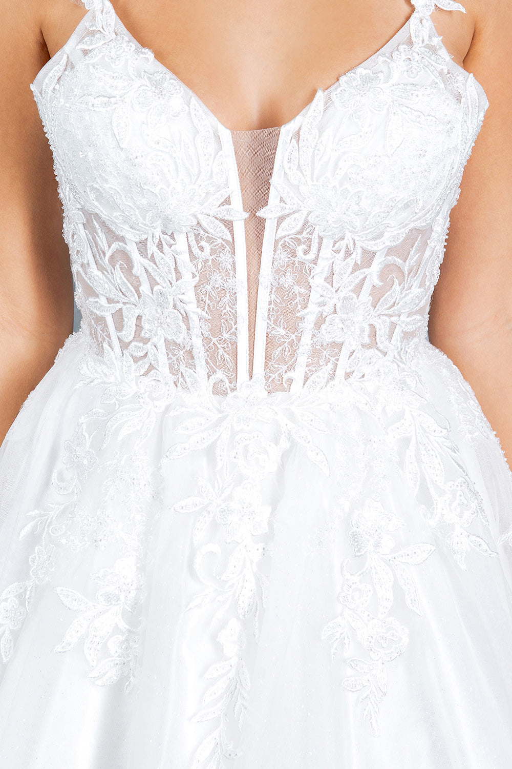 Cocktail Dresses Floral Lace Applique Short A Line Cocktail Dress Cinderella Couture 8298J White