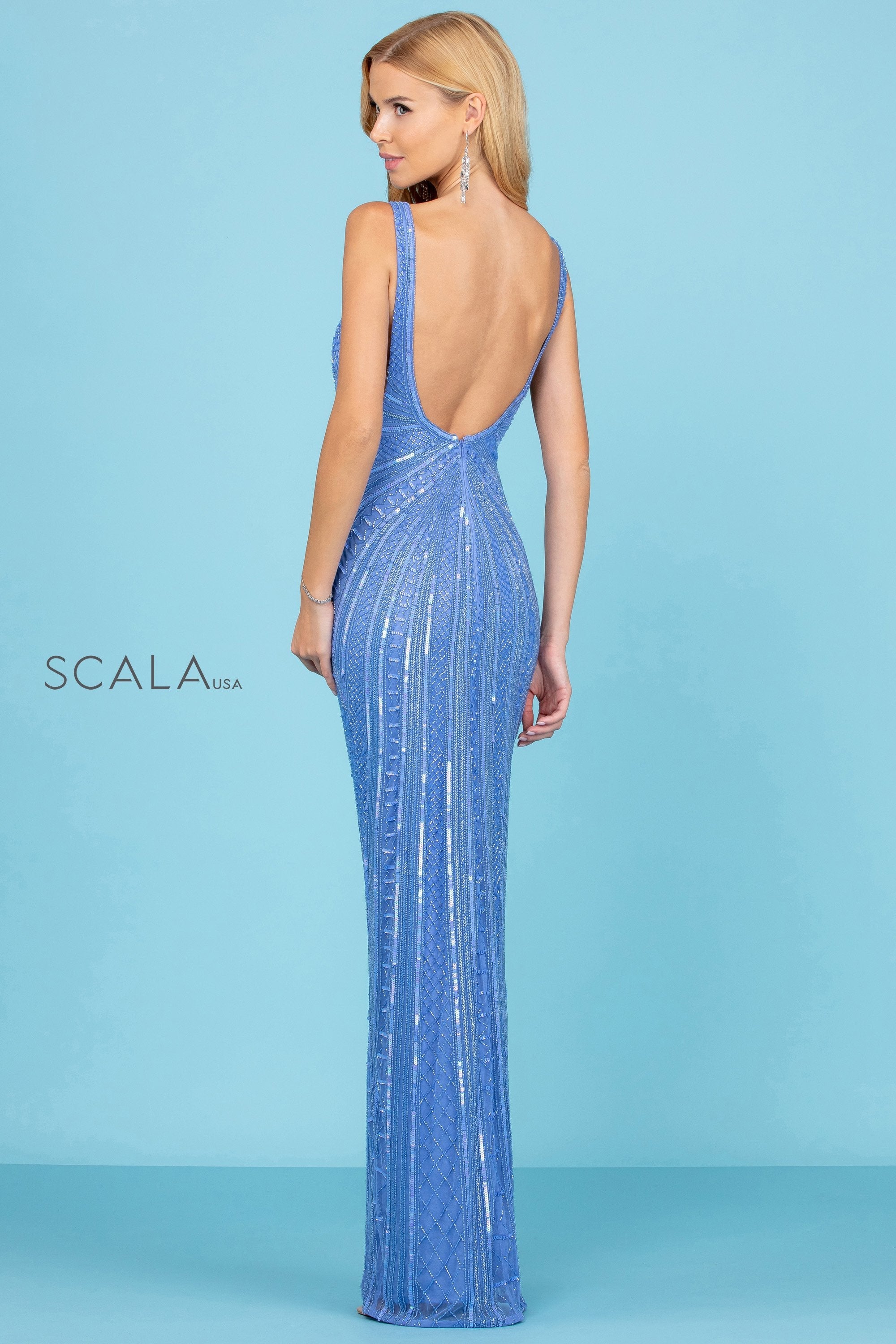 Prom Dresses Long Formal Sequin Prom Dress Periwinkle