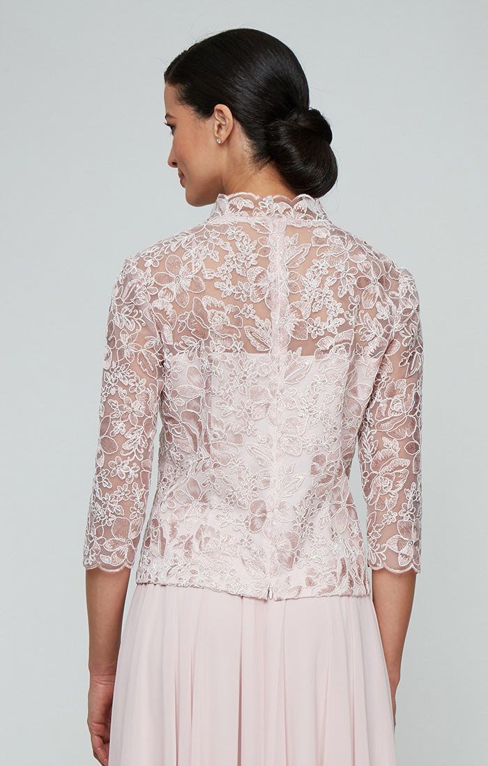 Top Top Formal Corded Blouse Shell Pink