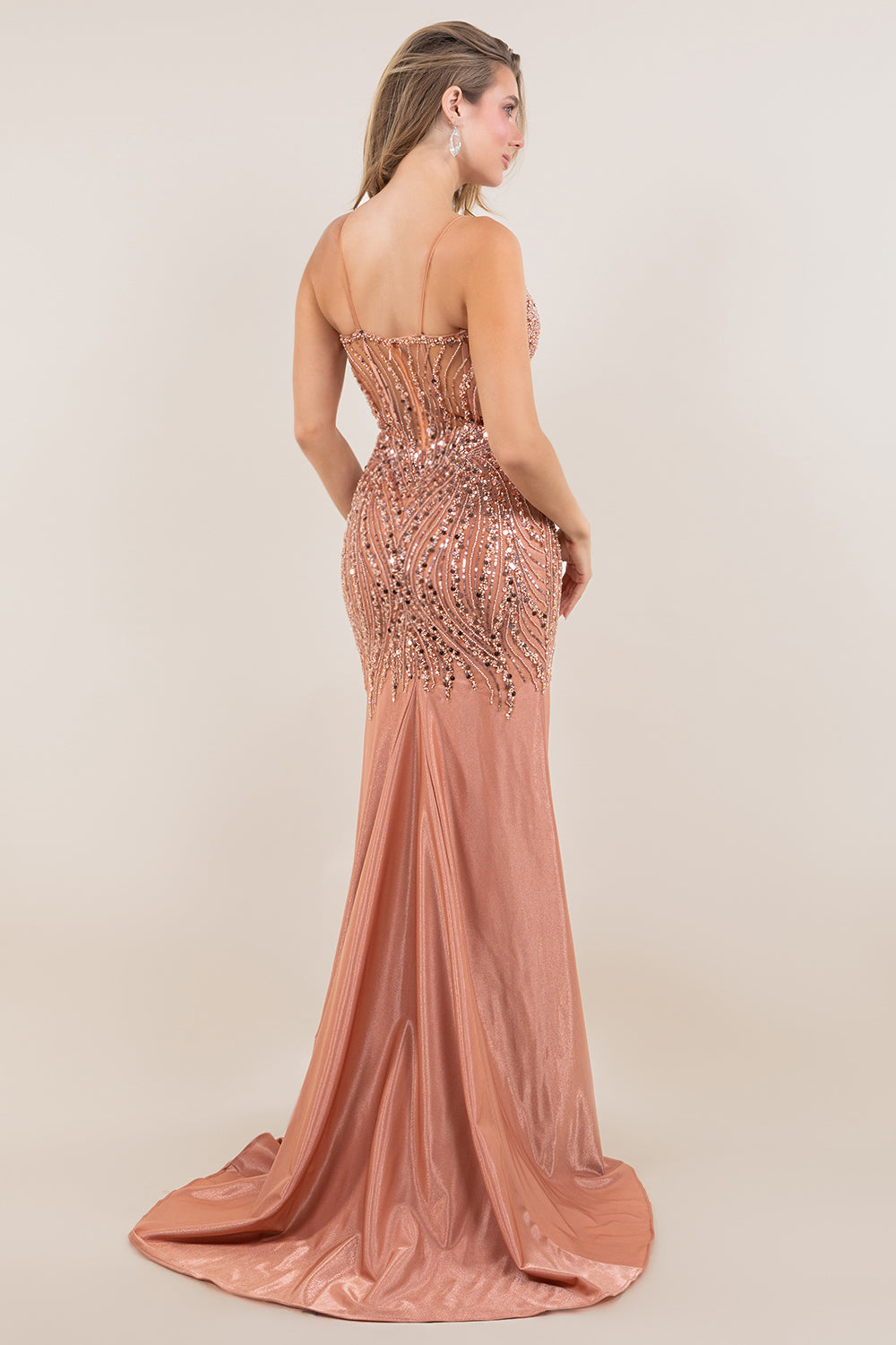 Prom Dresses Long Formal Sequin Slit Evening Prom Dress Cinderella Couture 8329J Sienna