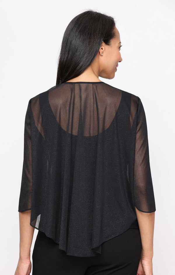 Crew High-Neck Chiffon Blouse Formal Fit & Flare Alex Evenings 8333146