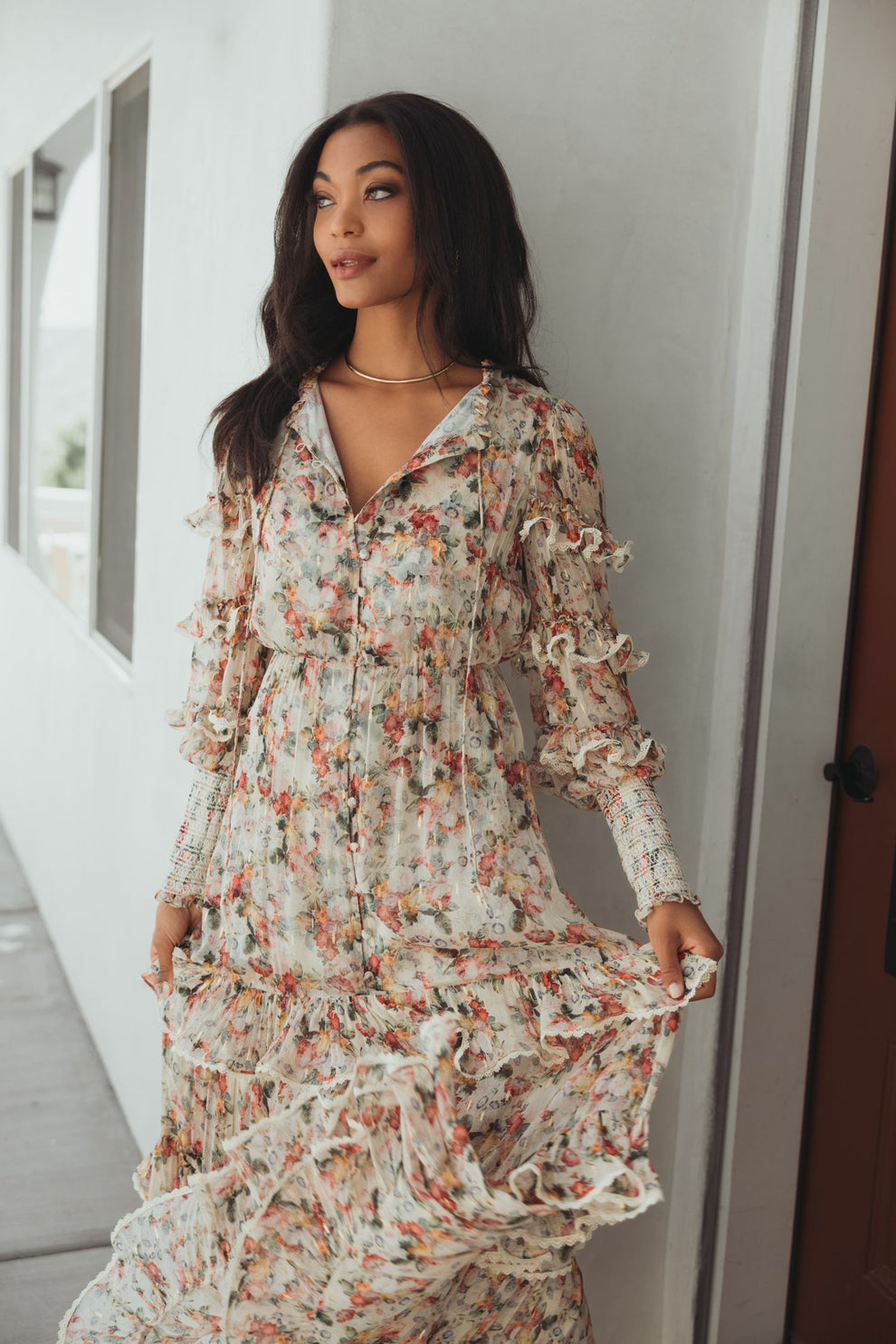 Cocktail Dresses Floral Cocktail Dress Yellow Multi