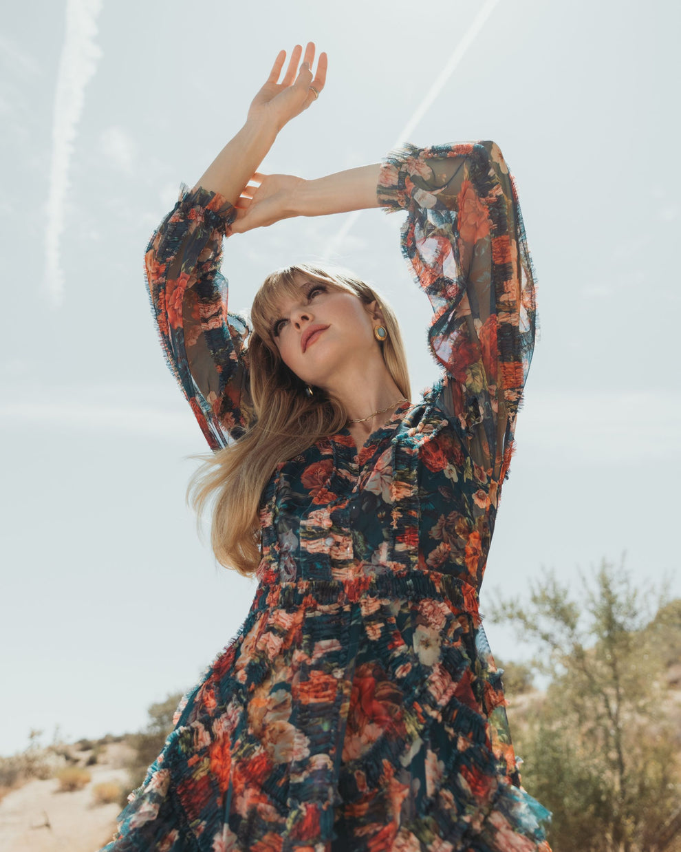 Cocktail Dress Floral Printed Short Cocktail Dress Teal Multi