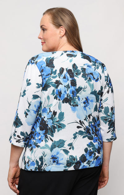 Jewel Knee-Length Jersey Mother of the Bride Fit & Flare Alex Evenings 8427901