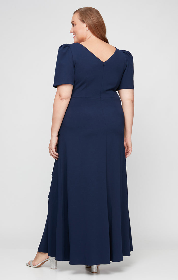 Plus Size Dresses Mother of the Bride Long Plus Size Formal Dress NAVY