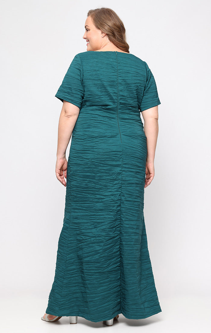Plus Size Dresses Long Formal A LIne Plus Size Dress EMERALD GREEN