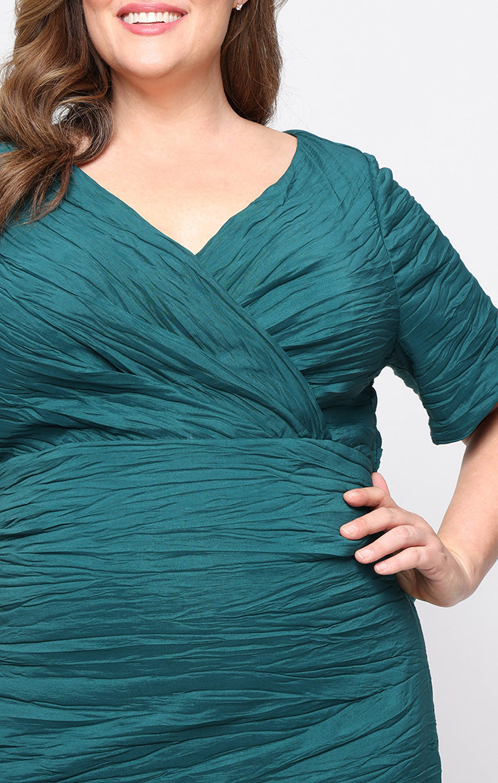 Plus Size Dresses Long Formal A LIne Plus Size Dress EMERALD GREEN