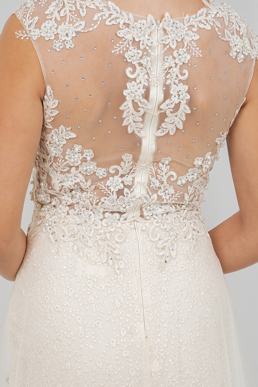 Wedding Dresses Long Sequin Bridal Wedding Dress Cinderella Couture 8506J Ivory