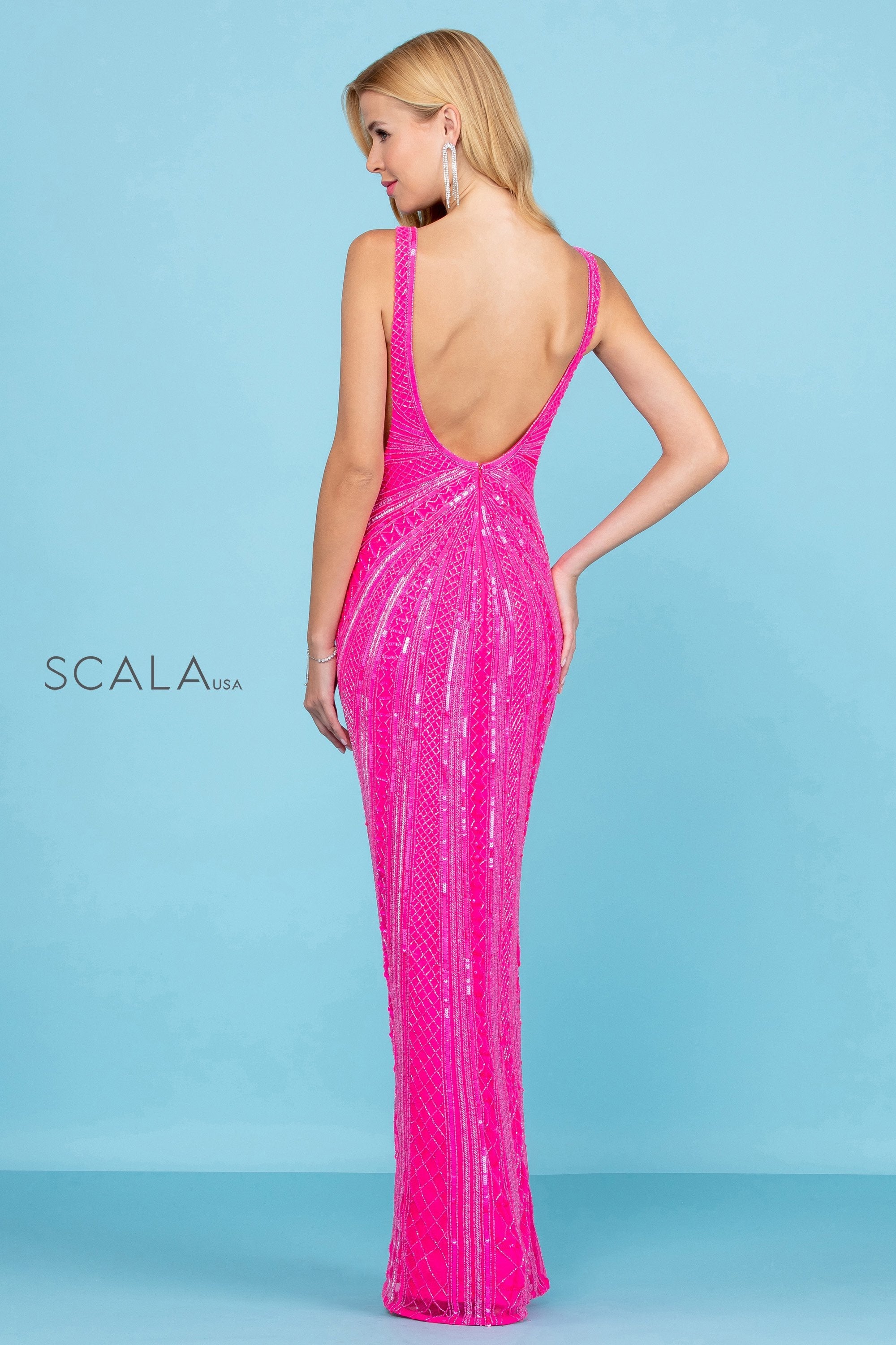 Prom Dresses Long Formal Sequin Prom Dress Fuchsia