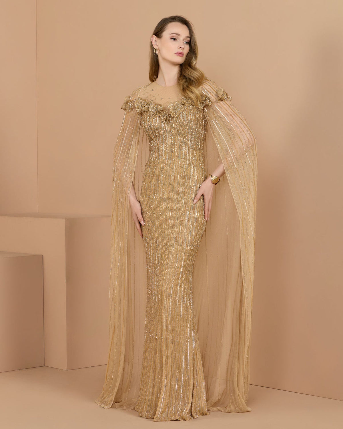 Illusion Floor-Length Sequin Evening Mermaid Mac Duggal 86012