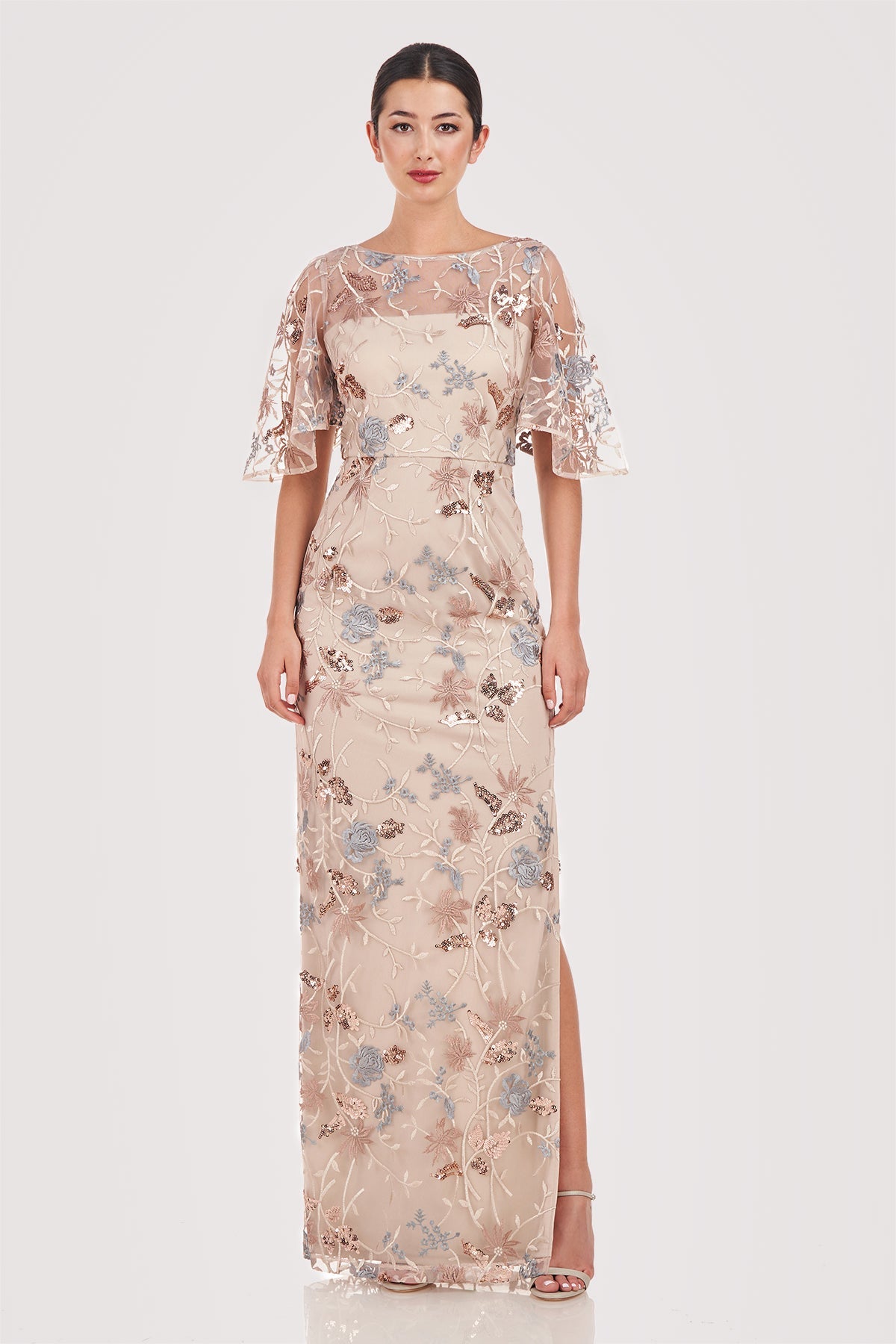 Daphne Flutter Column Gown JS Collections 8618674