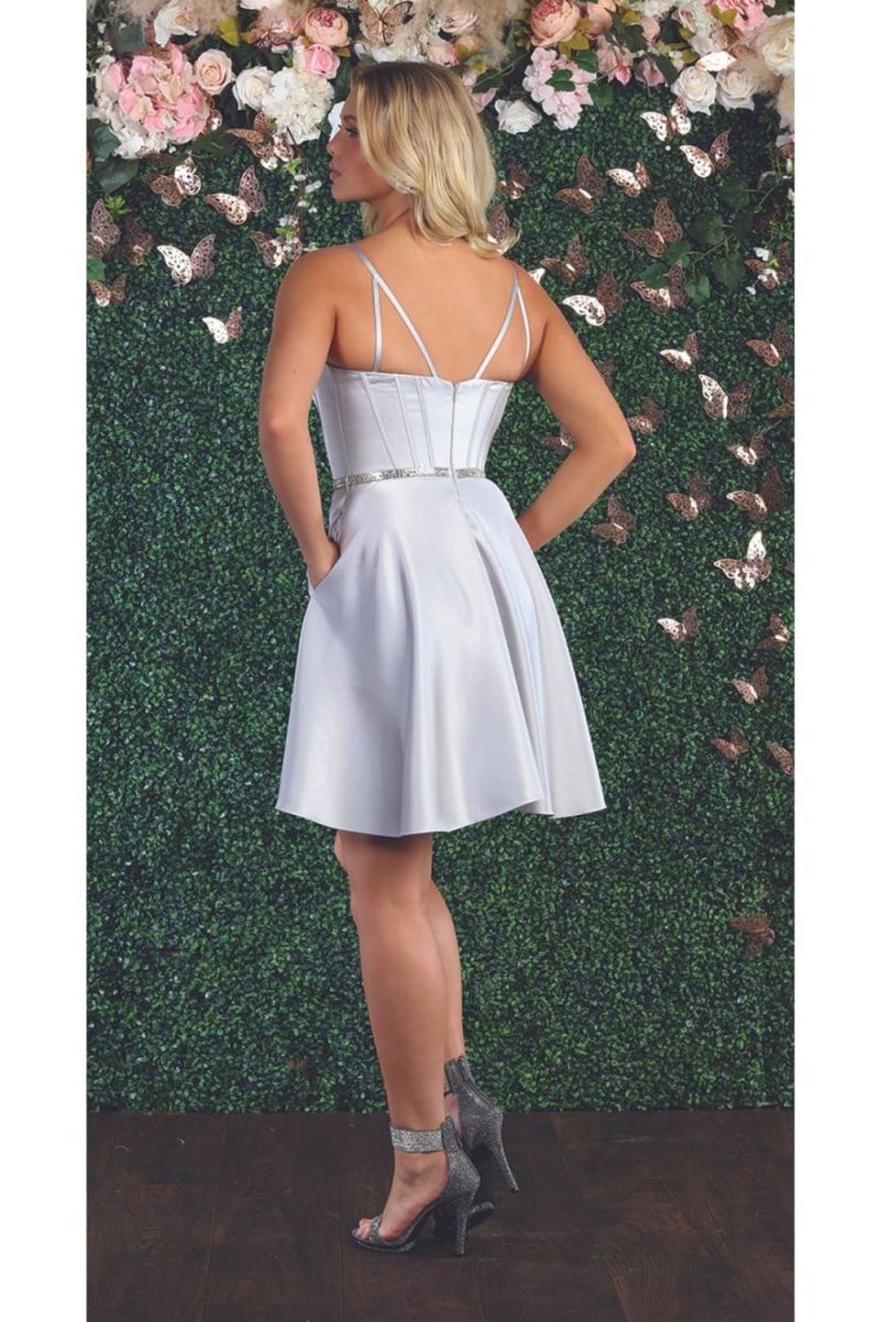 Sweetheart Mini/Short Satin Cocktail A-Line May Queen 1864