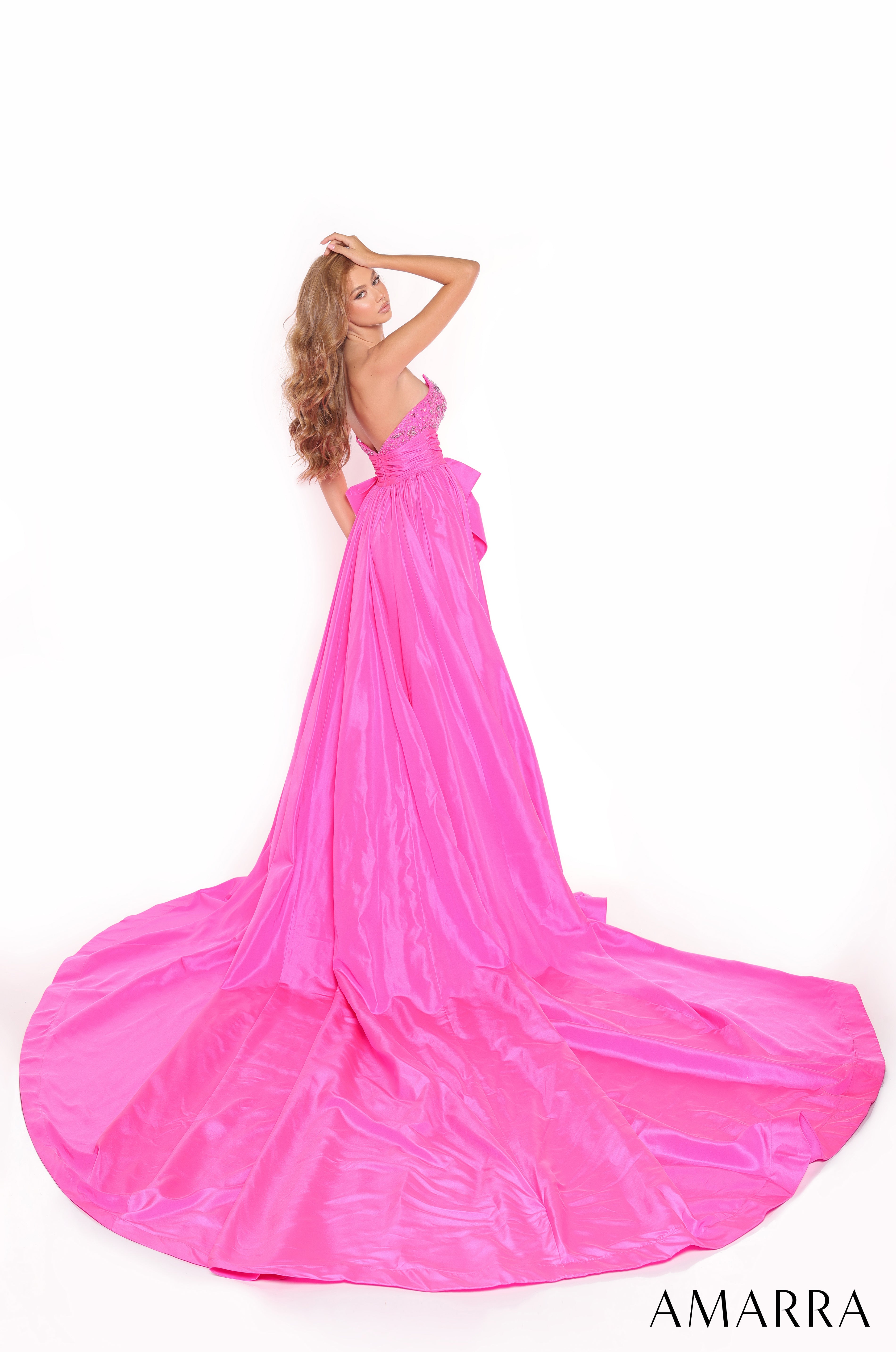 Prom Dresses Prom Long Beaded A Line Formal Dress Fuchsia