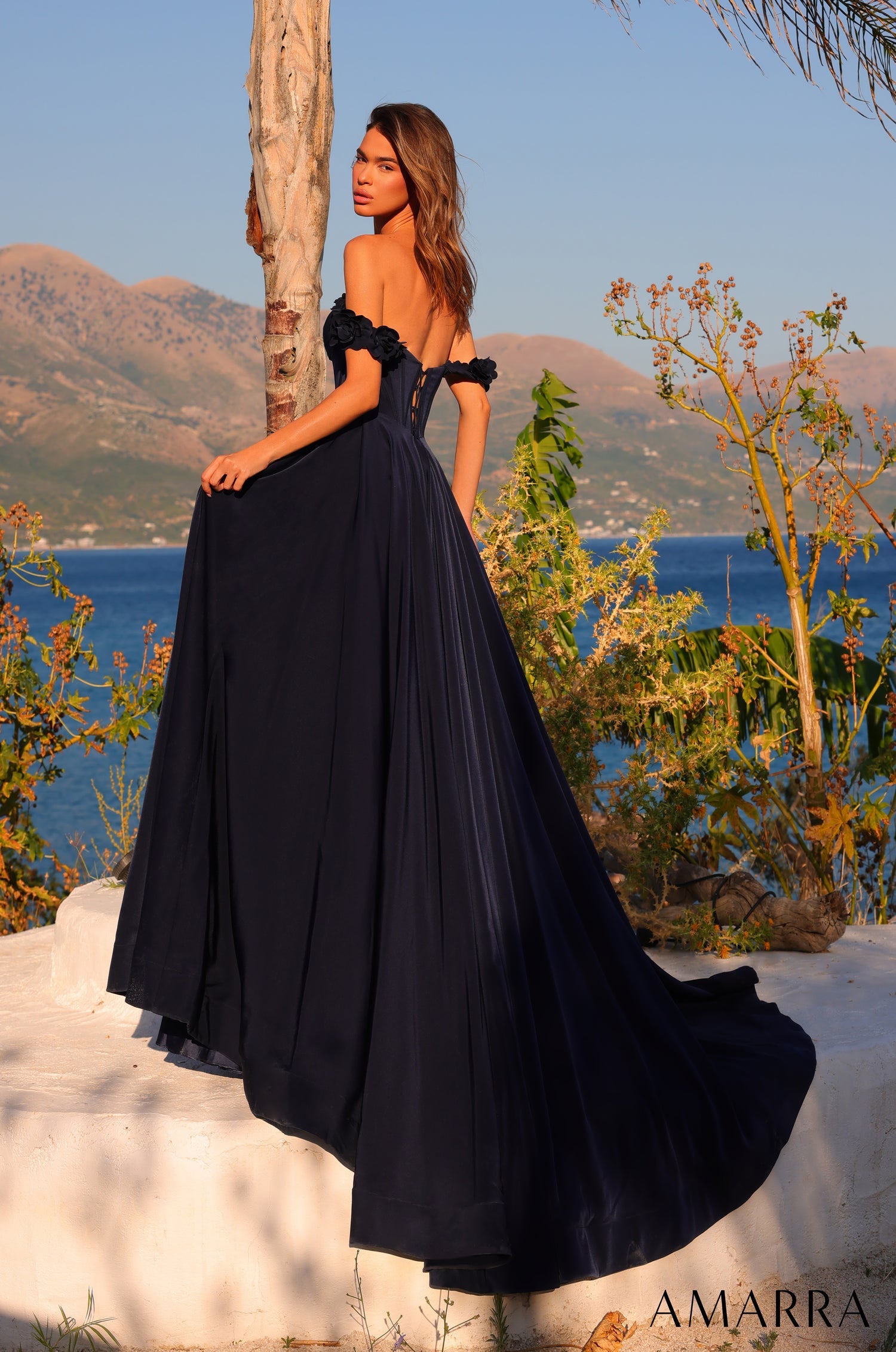Prom Dresses Long Evening A Line Prom Dress Navy