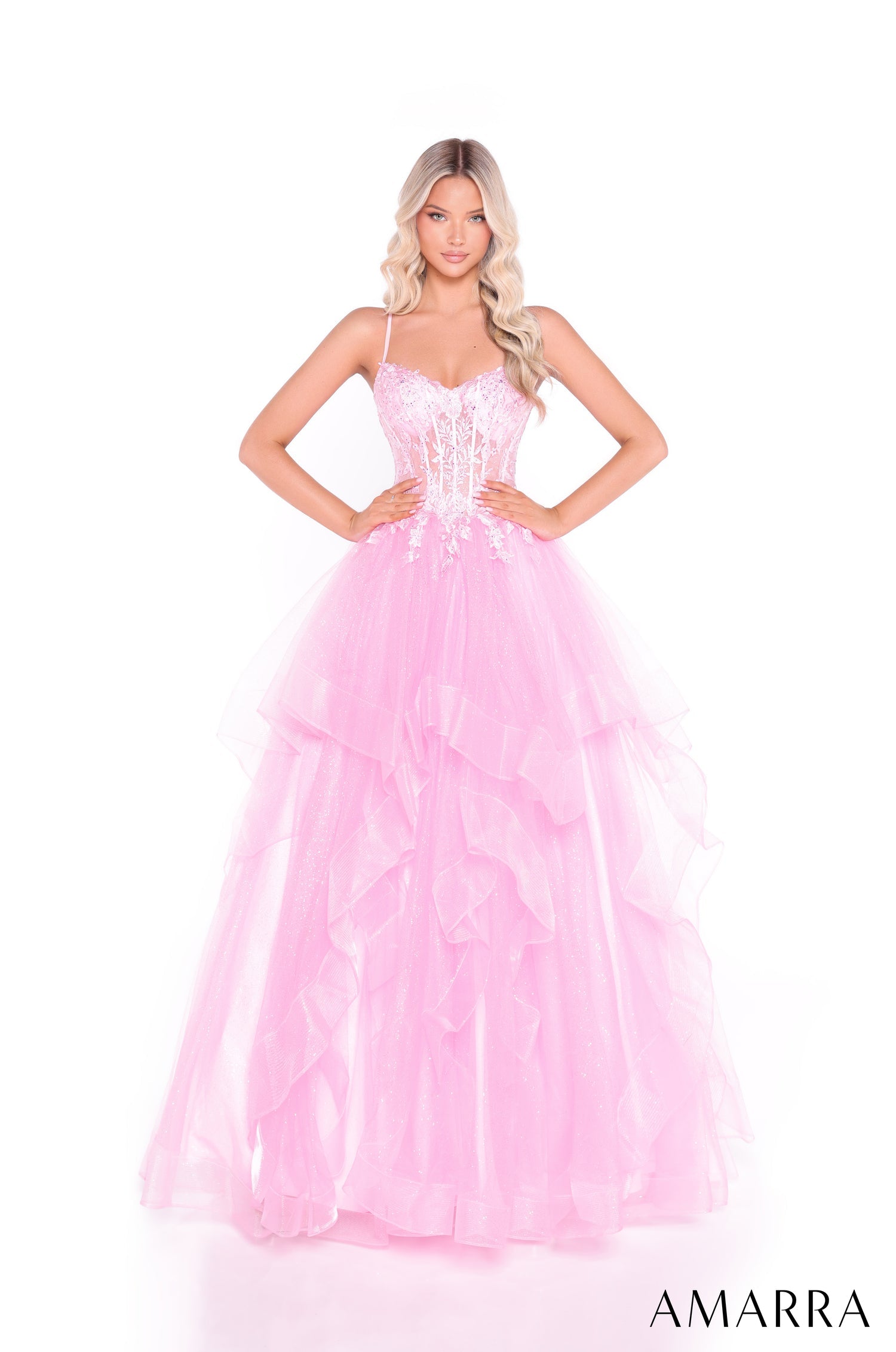 Prom Dresses Long Lace Corset Ball Gown Yellow