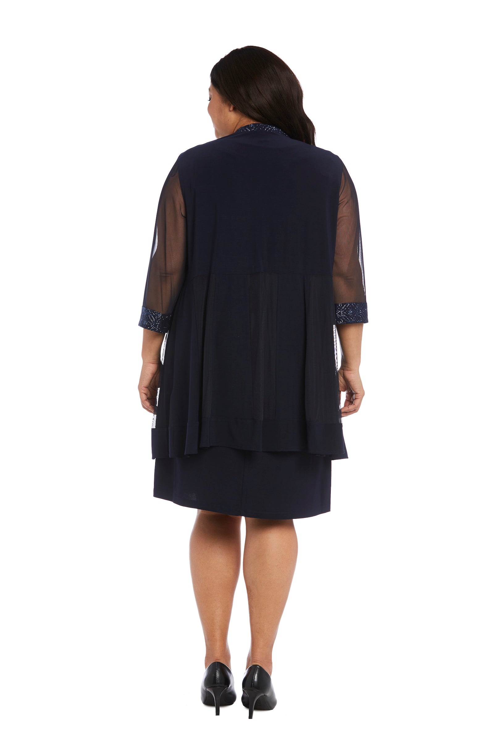 Plus Size Short Jacket Dress Dress R&M Richards 8993W