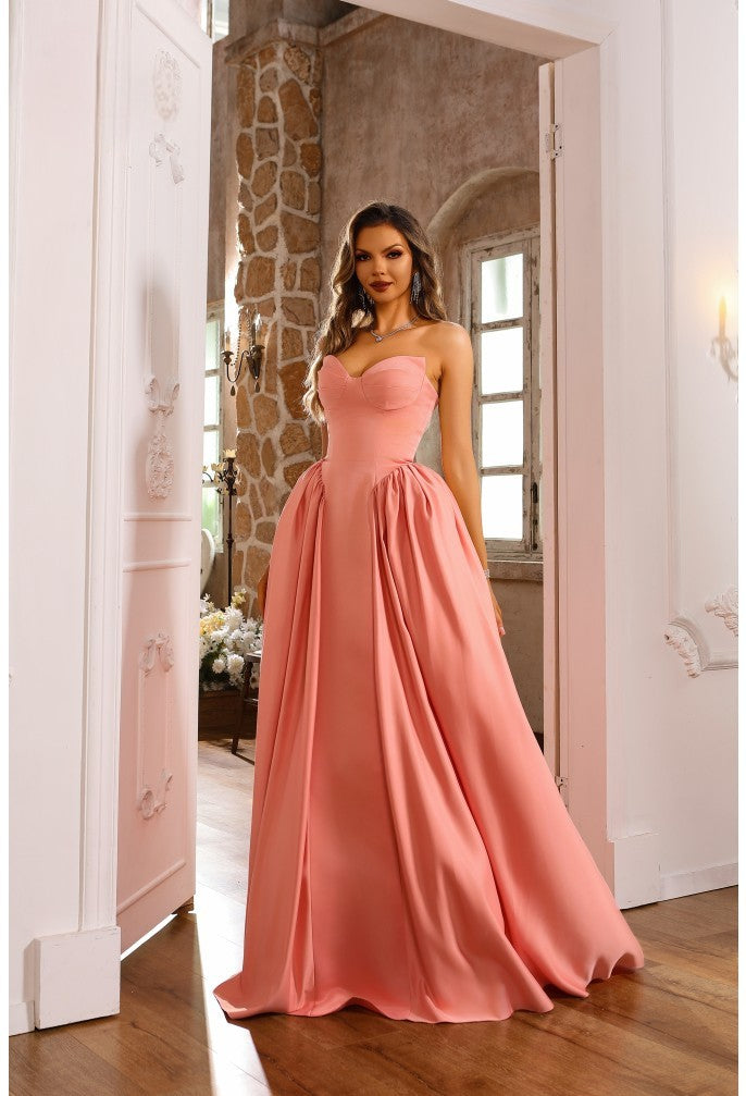 Apricot Terani Couture 251P4066 Formal Long Ball Gown Prom Dress