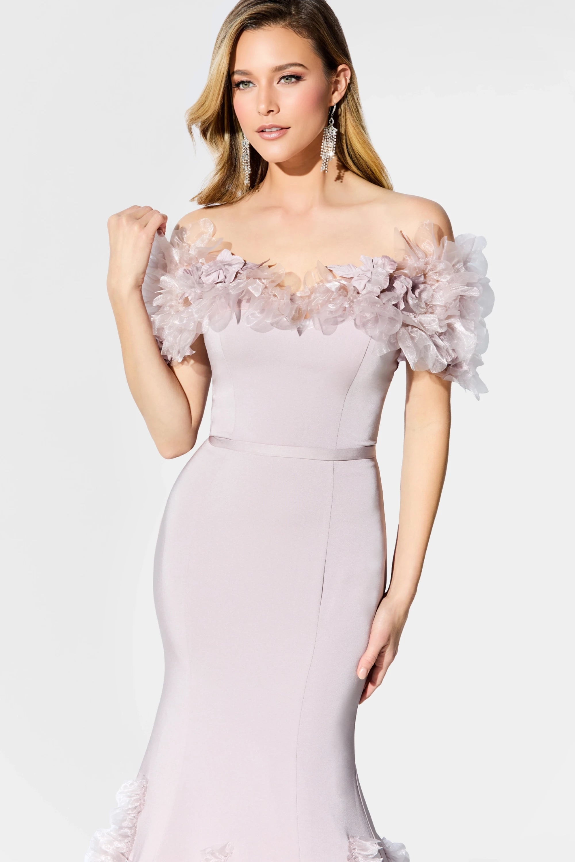 Formal Dresses Long Mermaid Formal Beaded Evening Gown Lilac