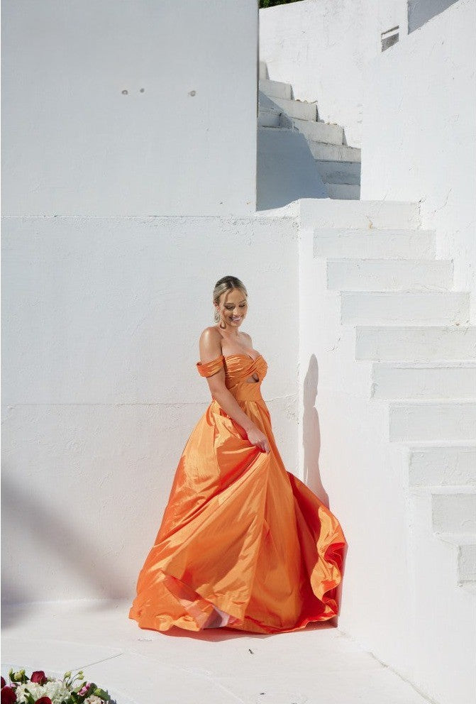 Prom Dresses Sparkling Ballgown Prom Dress Tangerine