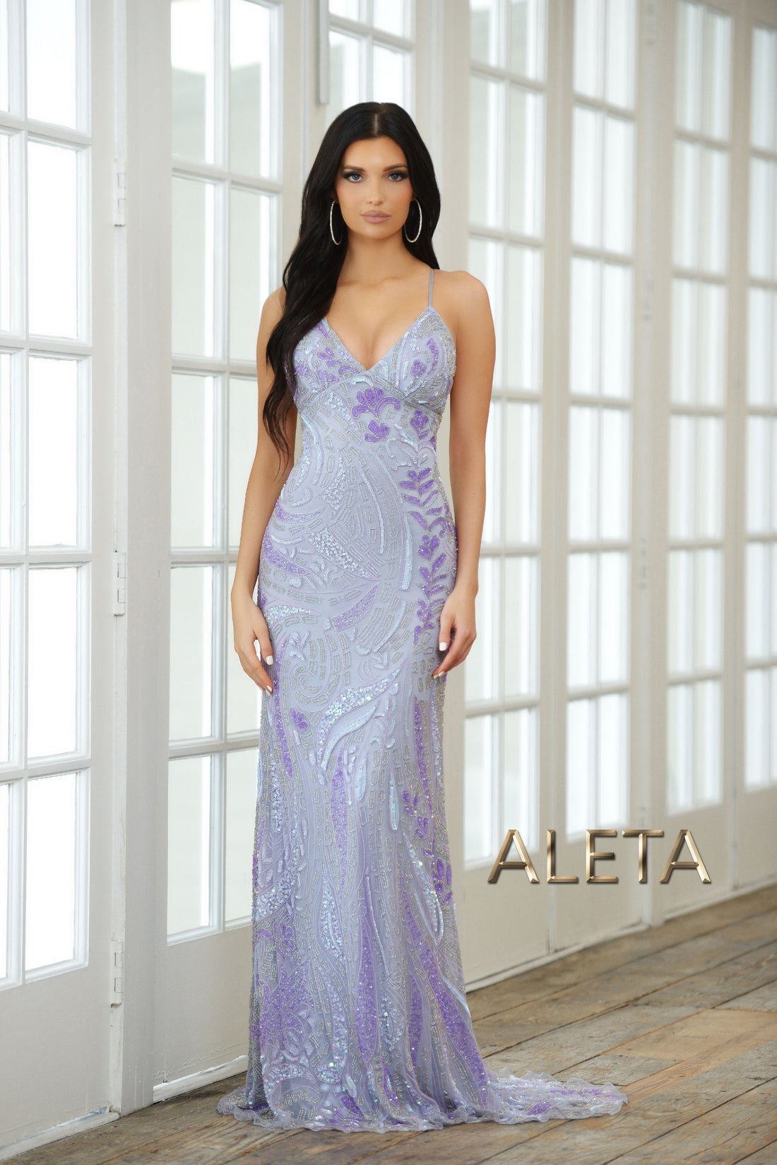 Prom Dresses Fitted Evening Gown Long Sequin Formal Prom Dress Peri