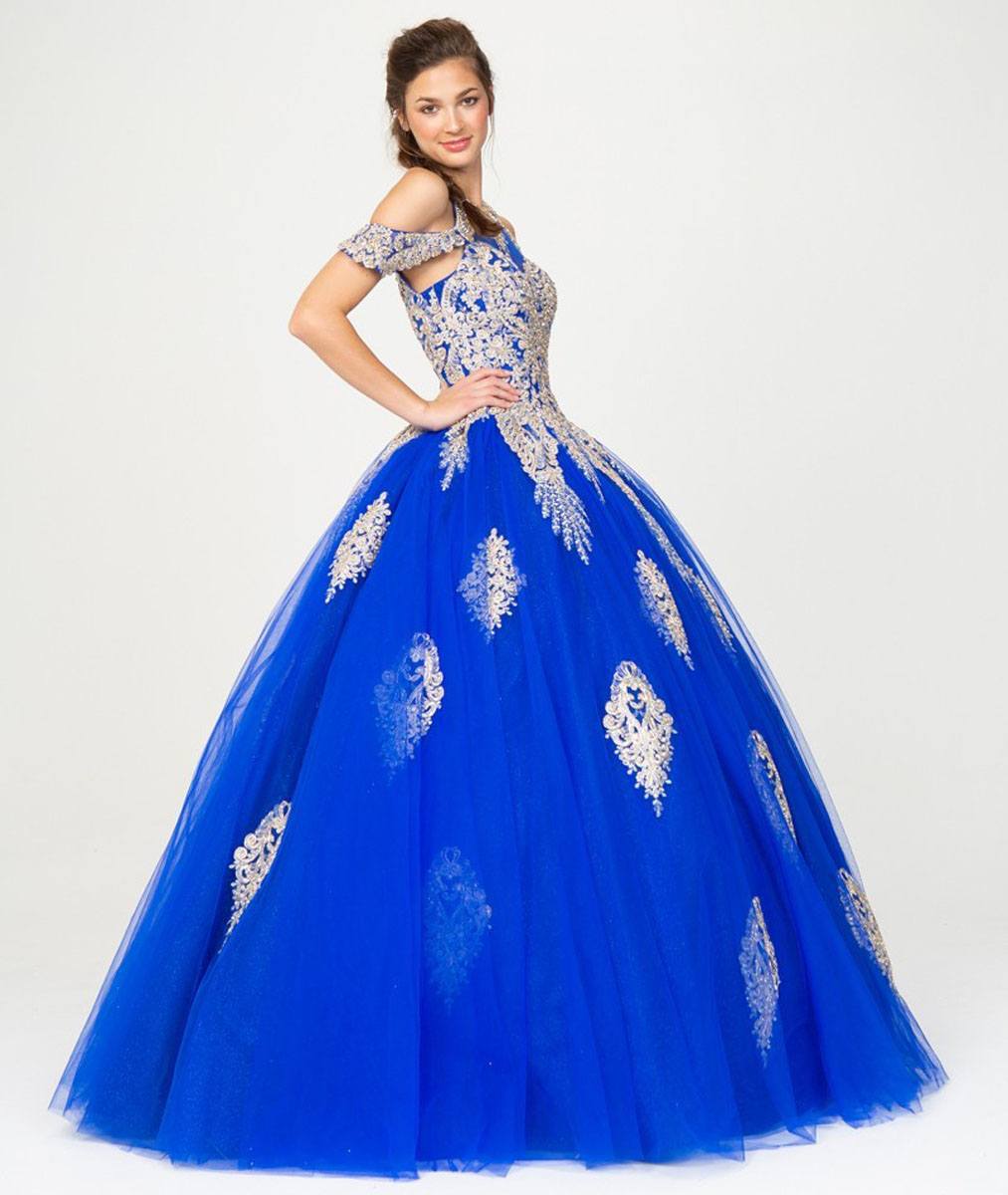 Prom Dresses Long Ball Gown Formal Prom Glitter Dress Eureka Fashion 9088 Royal