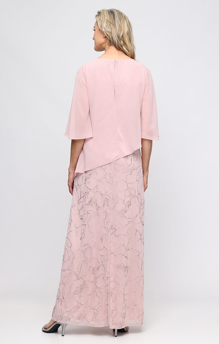 Mother of the Bride Dresses Formal Long Glitter Mother of the Bride Dress SL Fashions 9133259 Blush