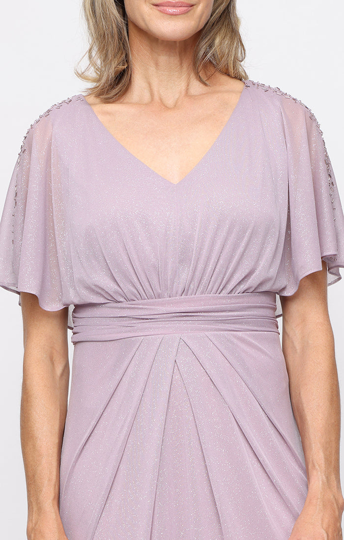 V-Neck Floor-Length Chiffon Formal A-Line Gown SL Fashions 9233287