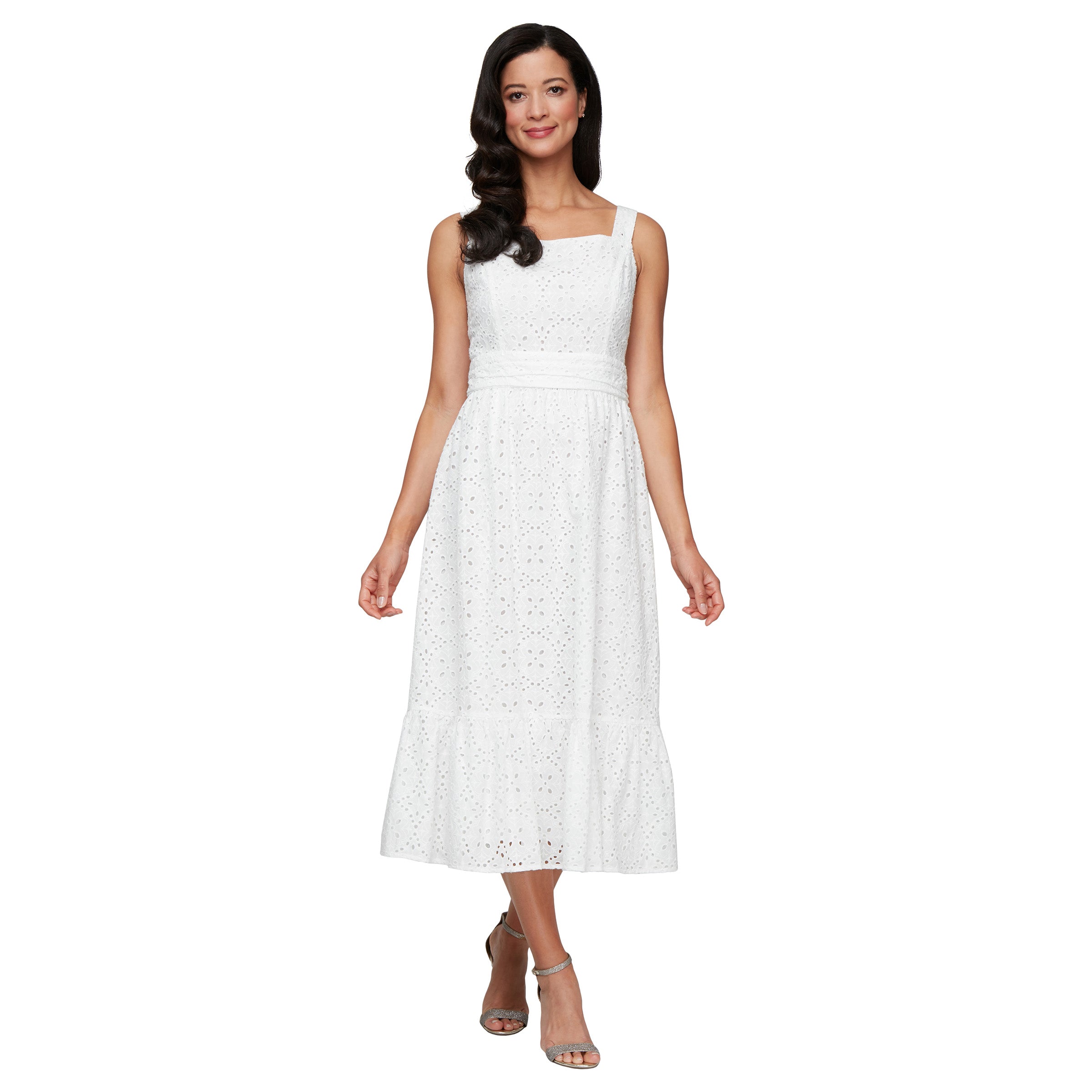 Wedding Dresses Simple Tea Length Wedding Dress Ivory