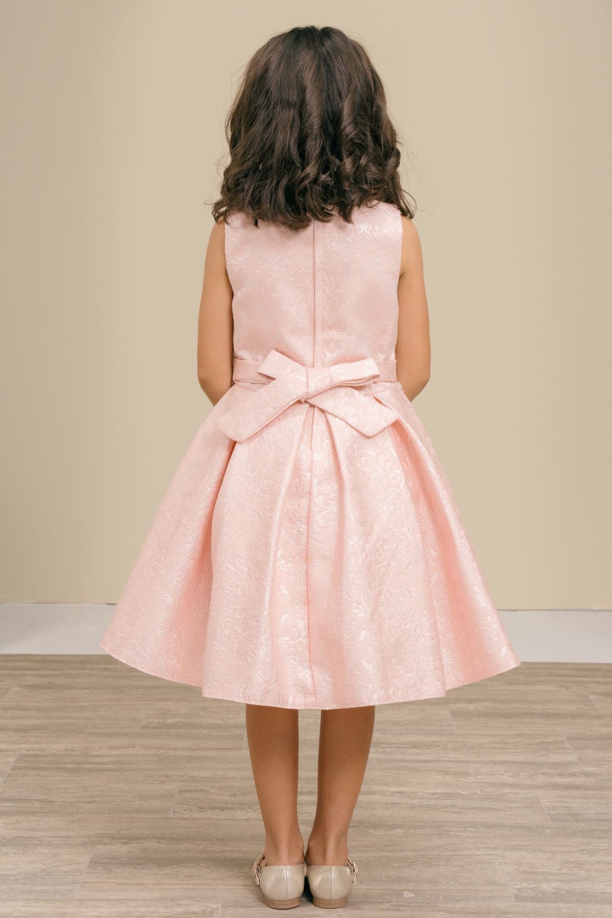 Flower Girl Dresses 3D Floral Print A Line Flower Girl Dress Pink