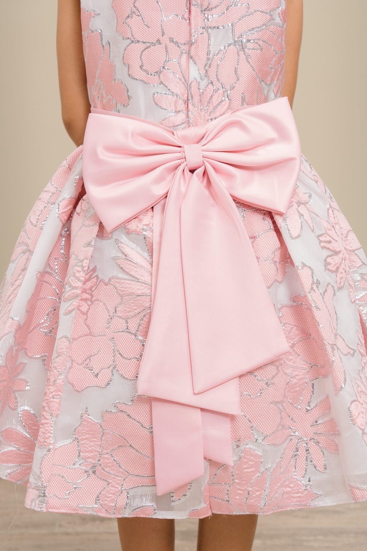 Flower Girl Dresses 3D Floral A Line Print Short Flower Girl Dress Pink