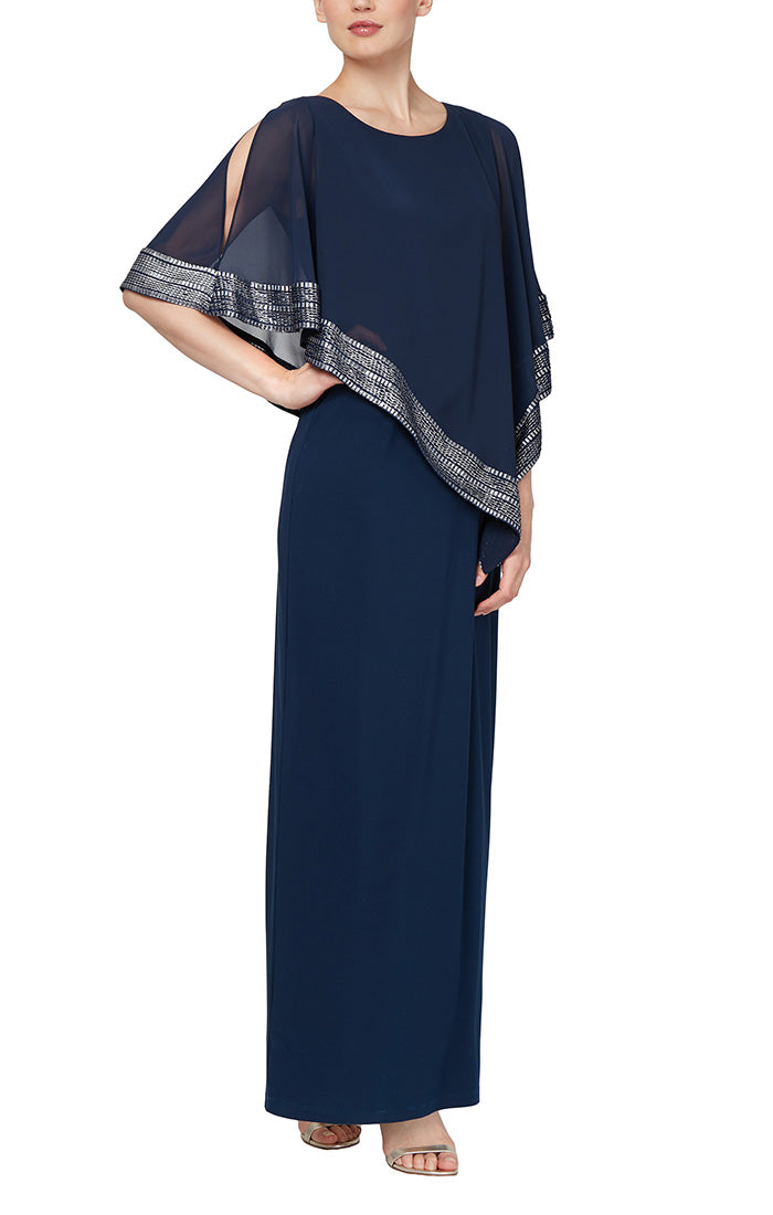 Mother of the Bride Dresses Fitted Long Mother of the Bride Dress Deep Navy