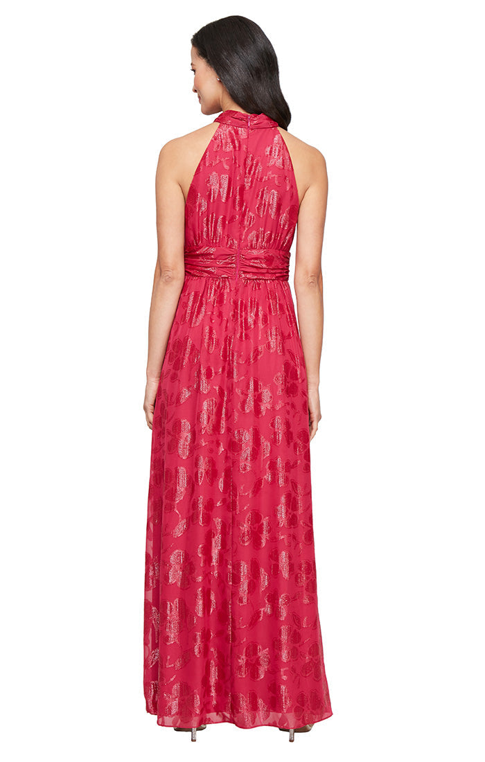 Formal Dresses Long Formal A Line Printed Petite Dress Fuchsia