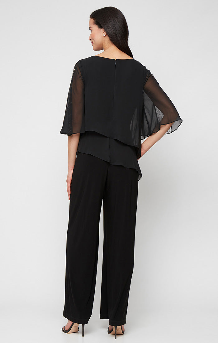 Jumpsuit Long Plus Size Formal Jumpsuit BLACK