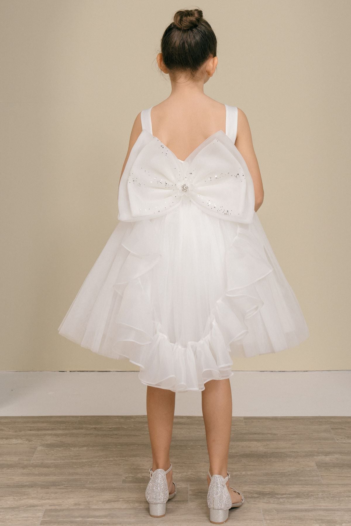 Flower Girl Dresses Floral A Line Short Homecoming Flower Girl Dress White