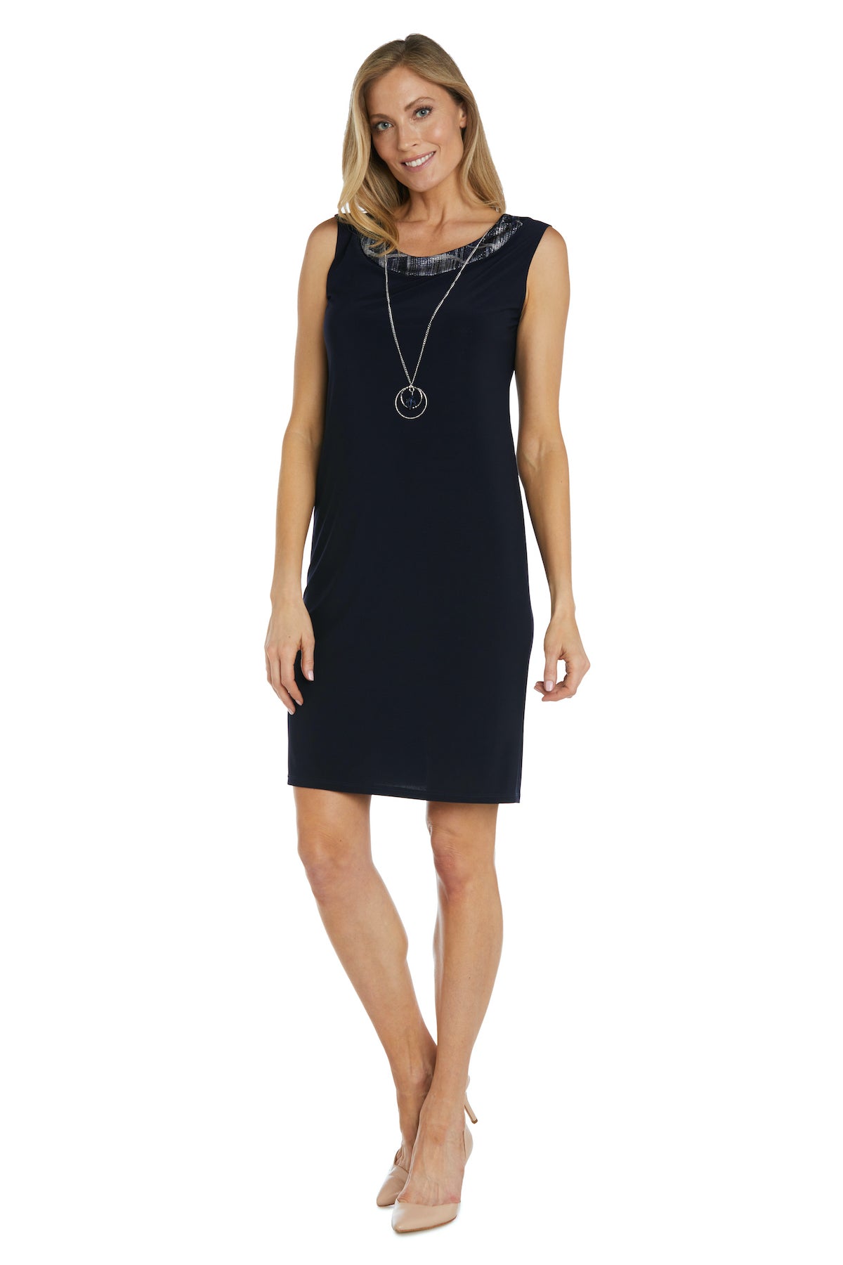 Mother of the Bride Dresses Printed Short Mother of the Bride Jacket Dress Navy/Silver
