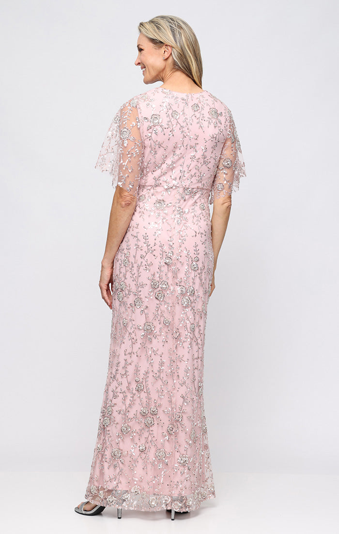 Mother of the Bride Dresses Beaded Long Formal Mother of the Bride Dress SL Fashions 9196527 Blush