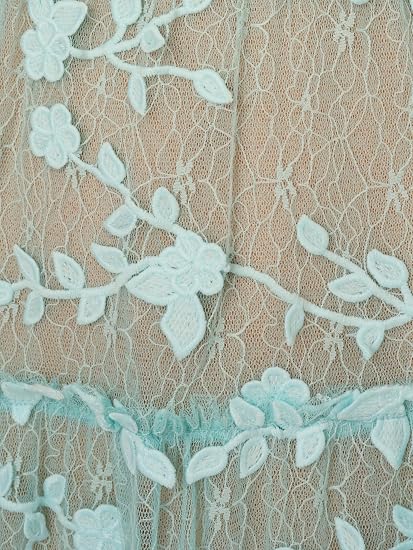V-Neck Knee-Length Lace Occasion Fit & Flare Adrianna Papell AP1D105244