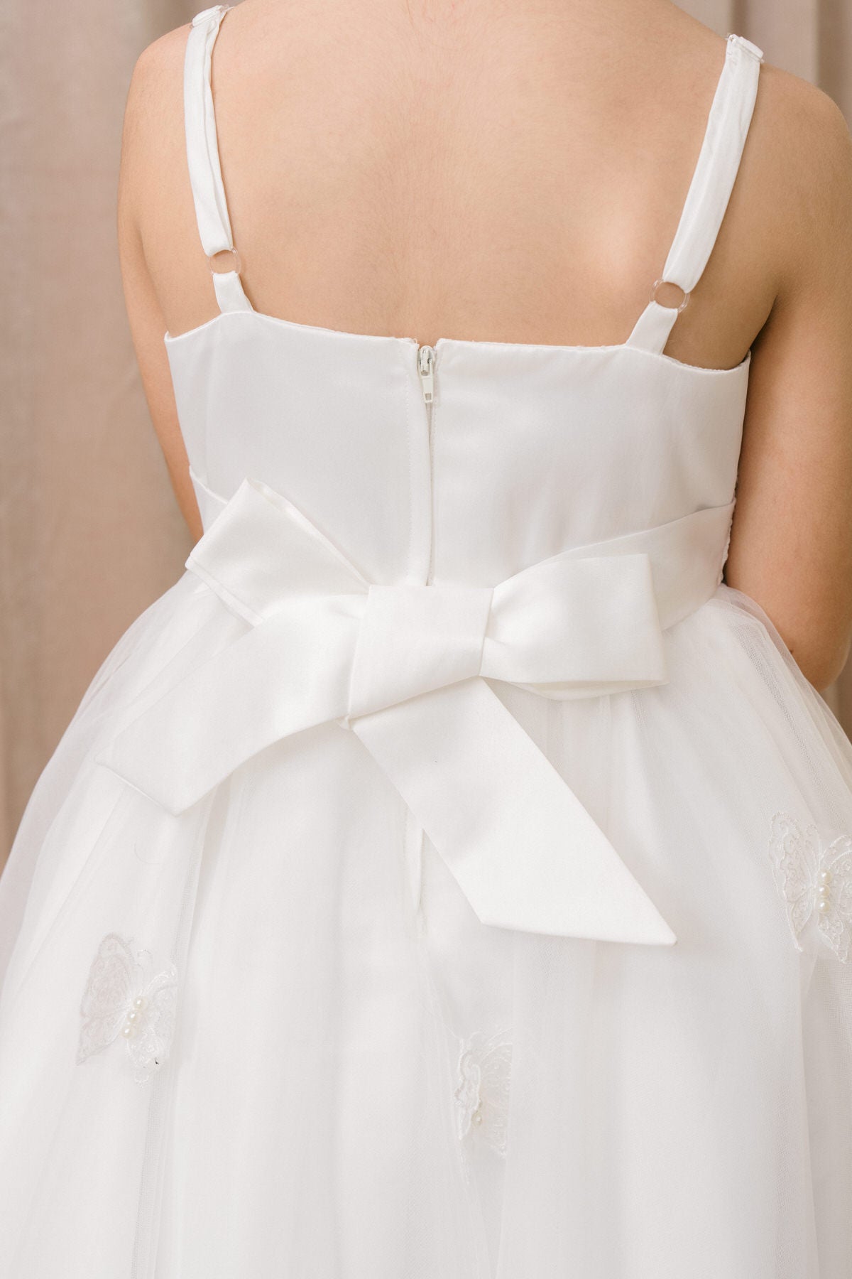 Flower Girl Dresses Lace Applique A Line Flower Girl Dress White