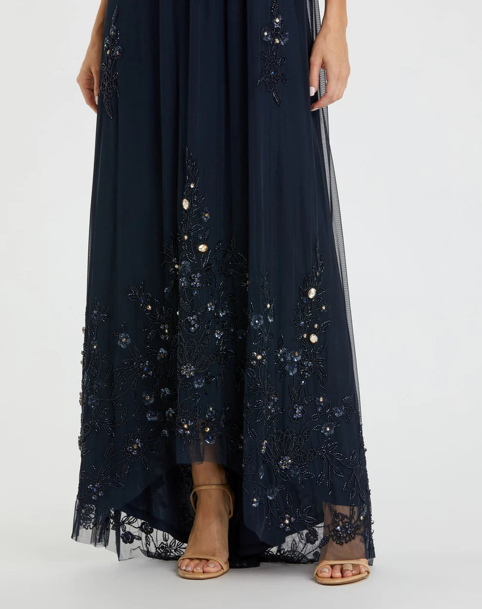 Formal Dresses High Low Formal Chiffon Dress Midnight Gold