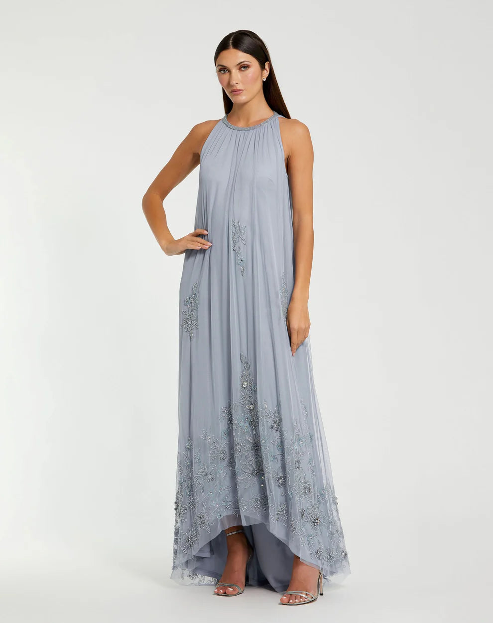Formal Dresses High Low Formal Chiffon Dress Powder Blue
