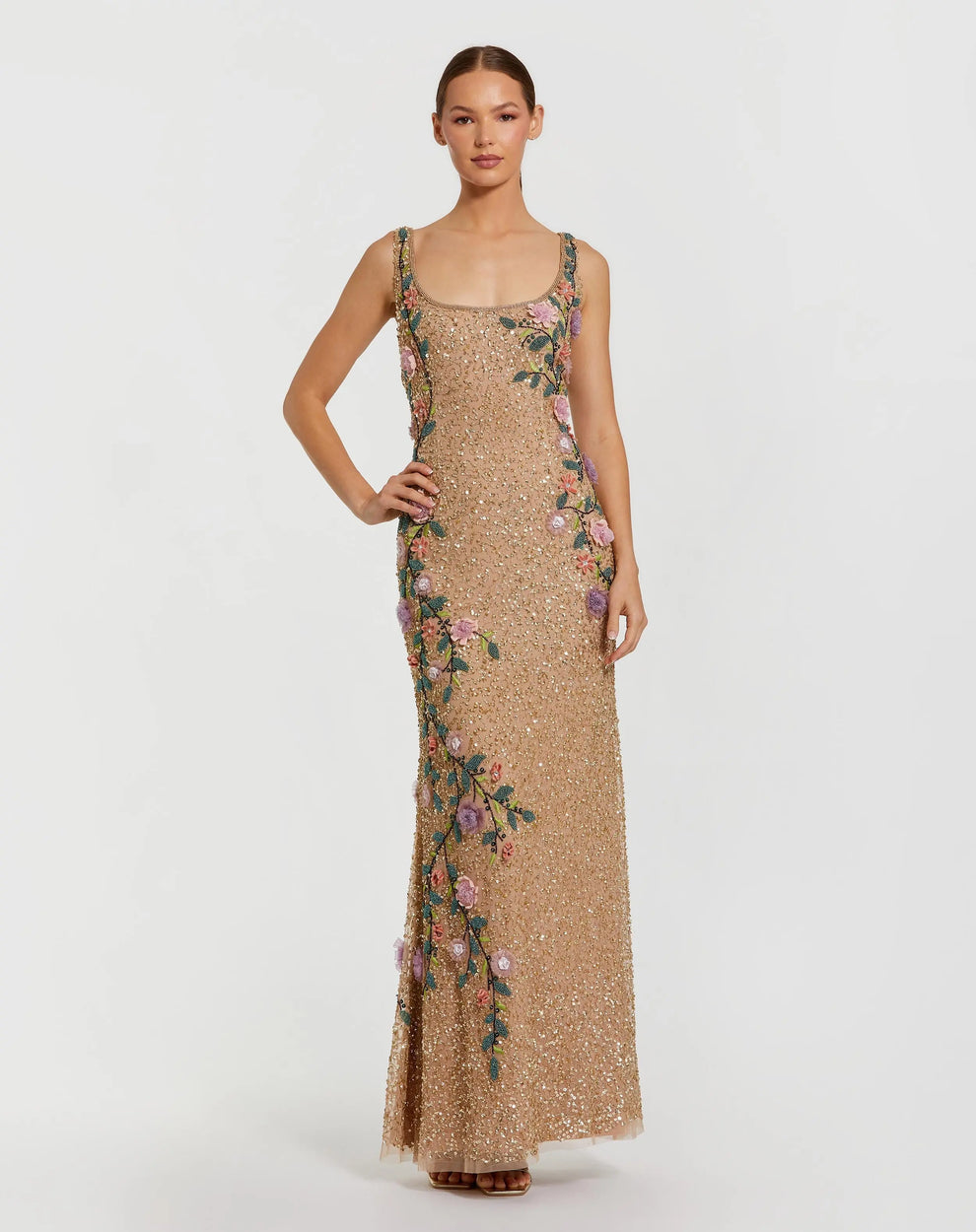 Scoop Floor-Length Sequin Formal Mermaid Mac Duggal 999340P