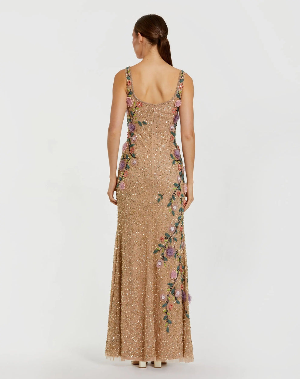 Scoop Floor-Length Sequin Formal Mermaid Mac Duggal 999340P