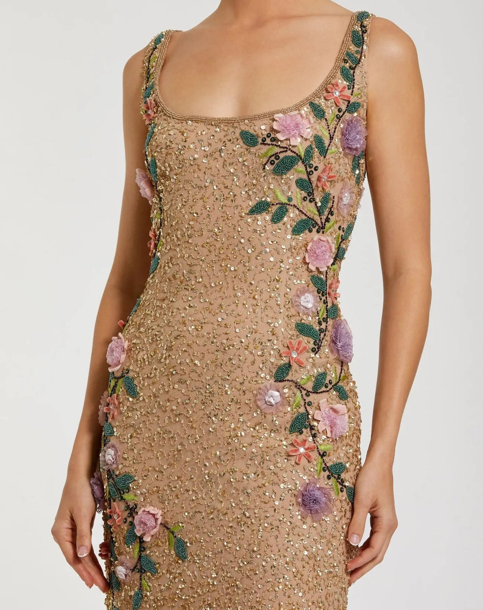 Scoop Floor-Length Sequin Formal Mermaid Mac Duggal 999340P