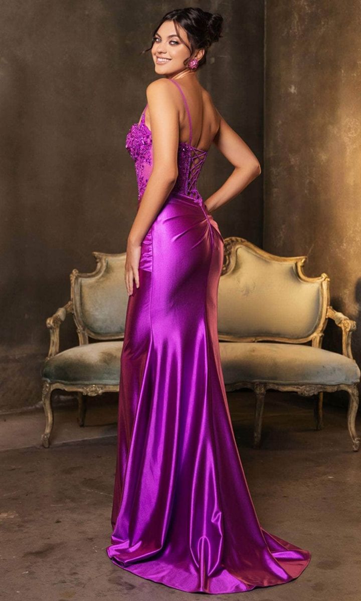 Sweetheart Floor-Length Satin Prom Mermaid Dress May Queen 2139