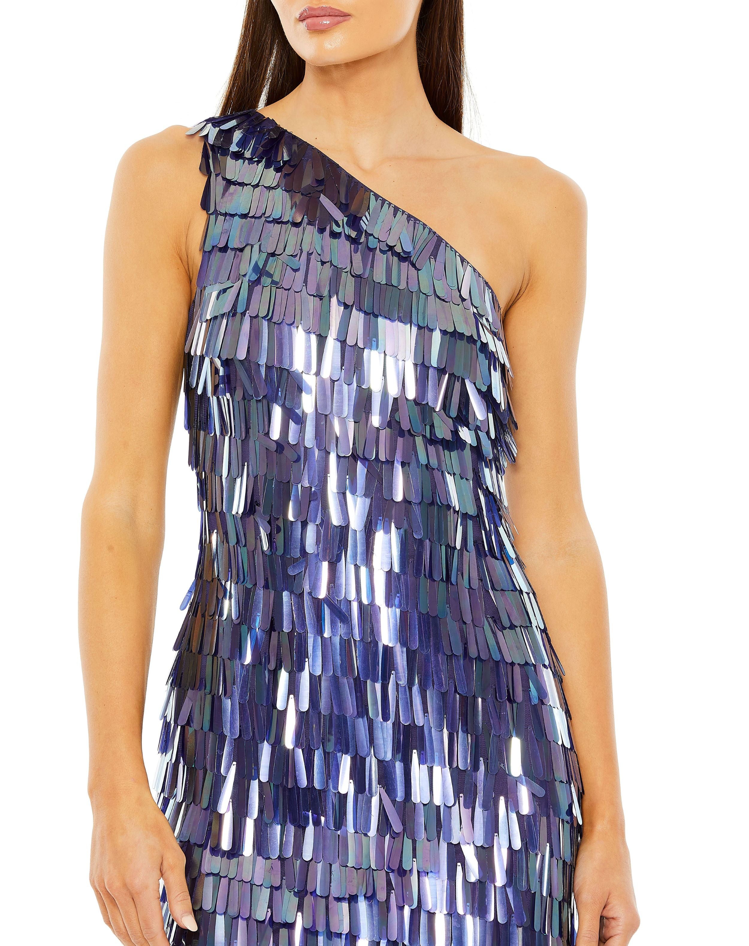Cocktail Dresses Short Ombre Paillette Cocktail Mini Dress Midnight