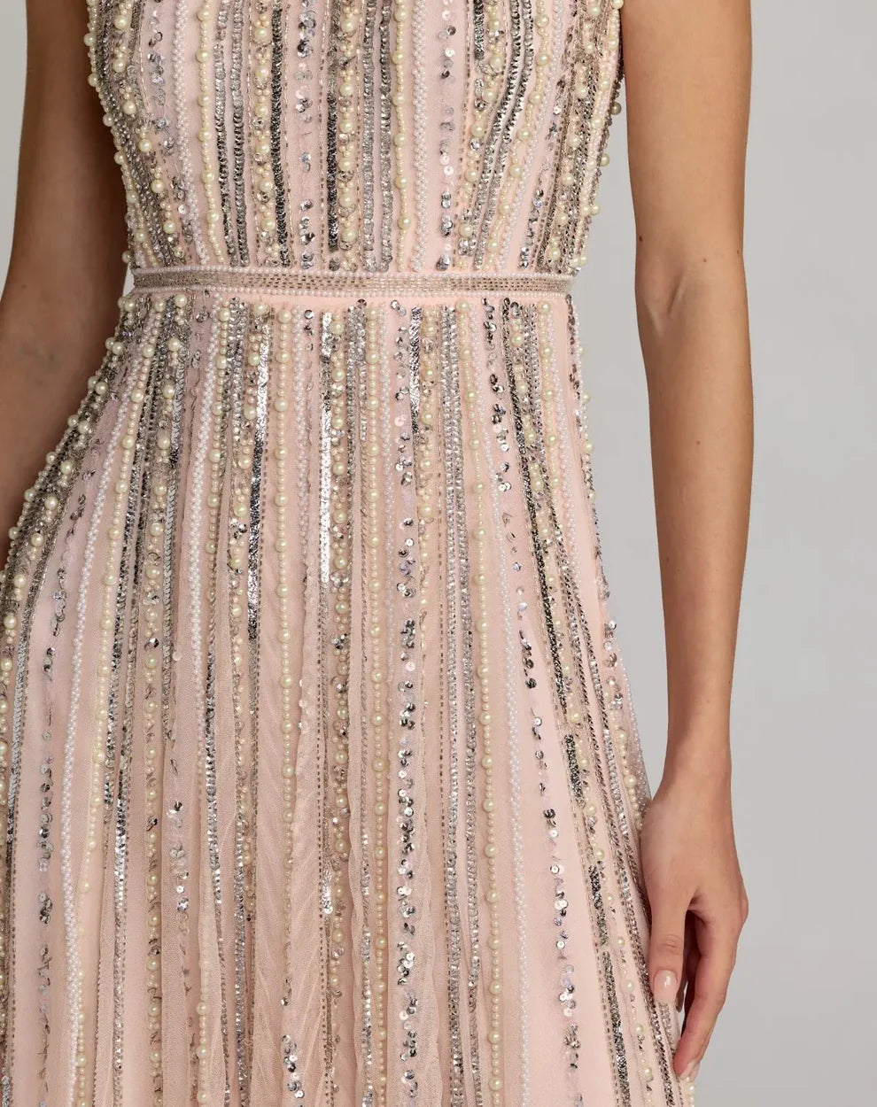 Formal Dresses Fitted Long Formal Evening Dress Blush