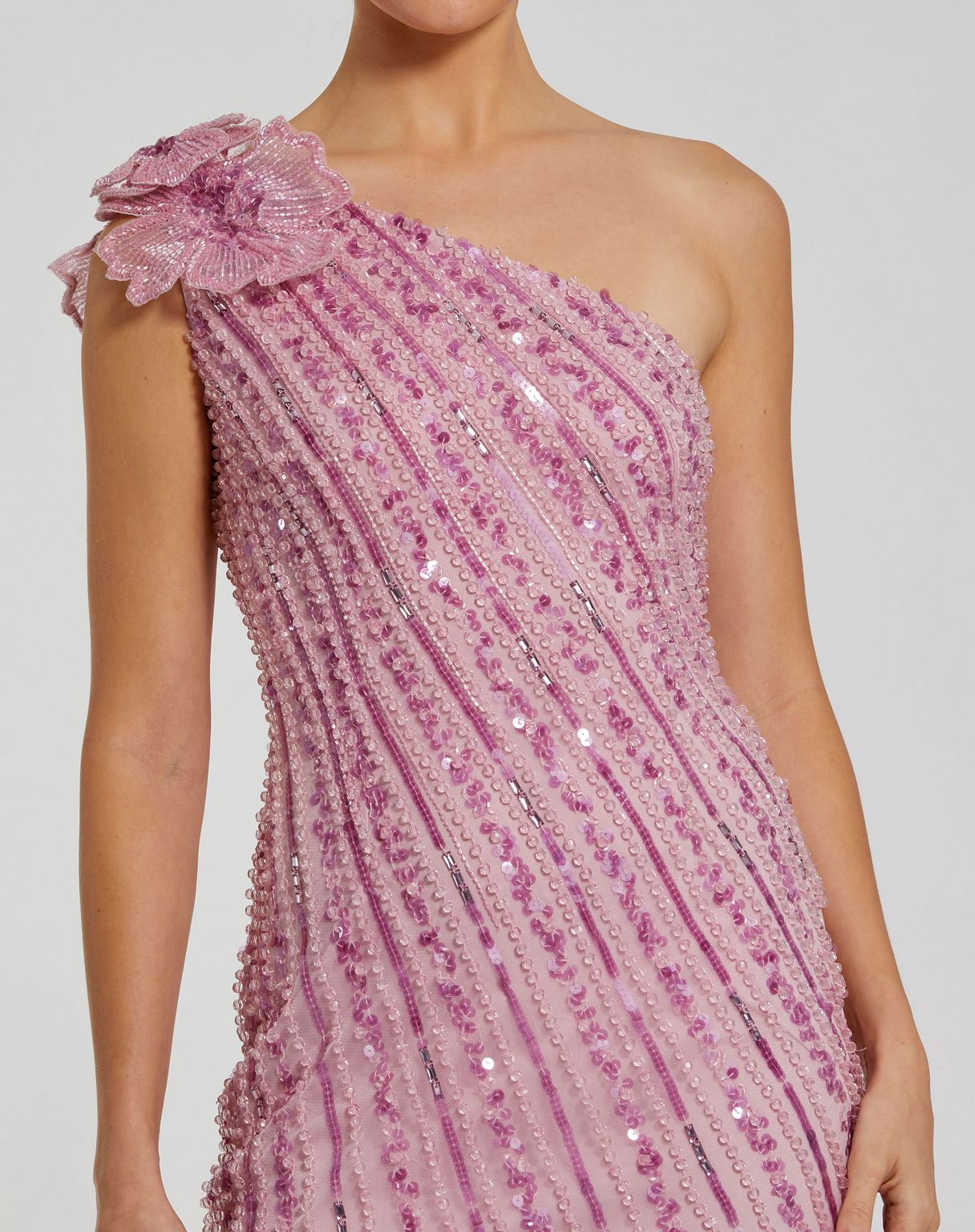 Cocktail Dresses Fitted Tea Length High Slit Cocktail Dress Orchid